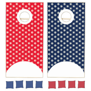 Funny Stars Pattern transparent + your back & idea Cornhole Set