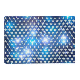 Funny Stars Pattern transparent + your background Placemat