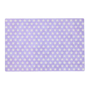Funny Stars Pattern transparent + your background Placemat