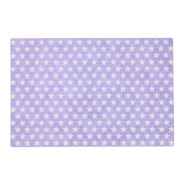 Funny Stars Pattern transparent + your background Placemat (Front)