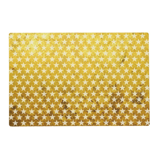 Funny Stars Pattern transparent + your background Placemat (Front)