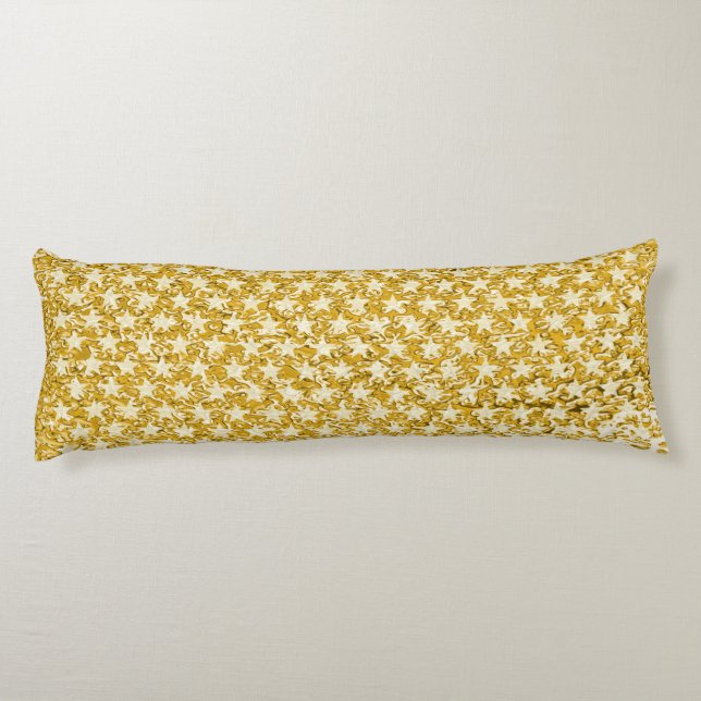 Funny Stars Pattern transparent + your idea Body Pillow (Back)