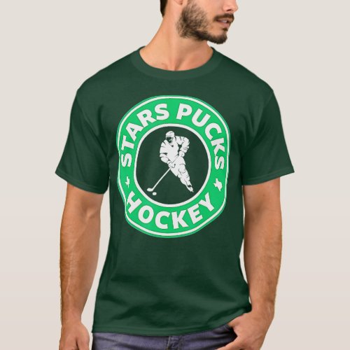 Funny Stars Pucks Hockey Love n Play Hockey Men Wo T_Shirt