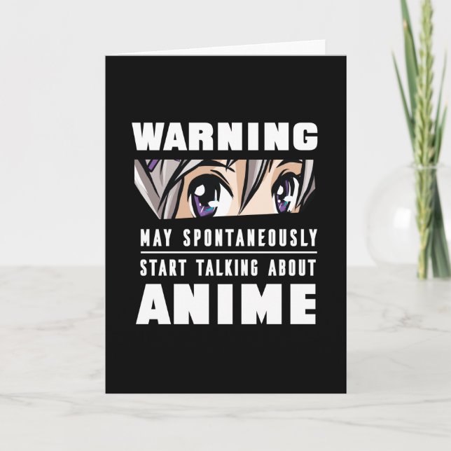 Funny Start talking about Anime Gift Card (Front)