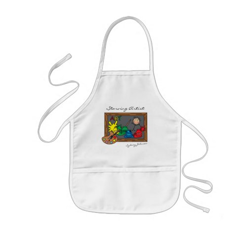 Funny Starving Artist for Kids  Personalize Kids Apron