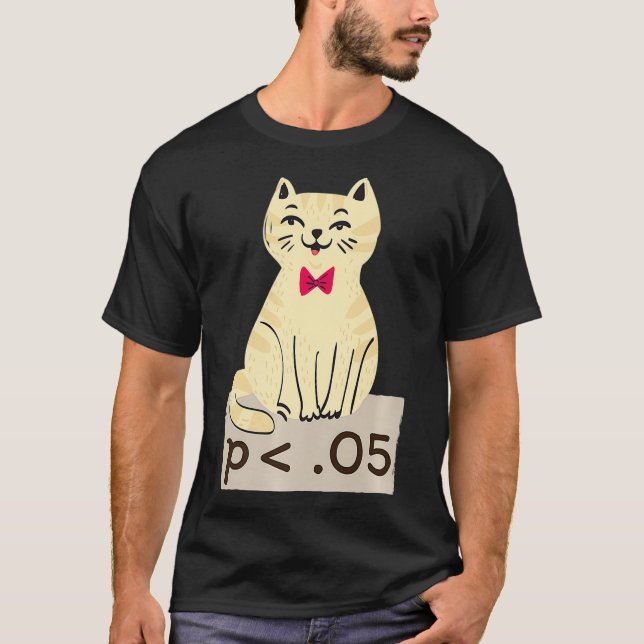 Funny Statistics Researcher - low p-value premium  T-Shirt (Front)
