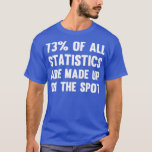 Funny Stats Text Goes For Maths Job School Politic T-Shirt<br><div class="desc">Funny Stats Text Goes For Maths Job School Politics Voting Shirts and Gifts .Check out our Math t shirts selection for the very best in unique or custom, handmade pieces from our clothing shops.</div>
