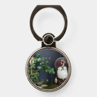 Funny statue for your phone ring stand