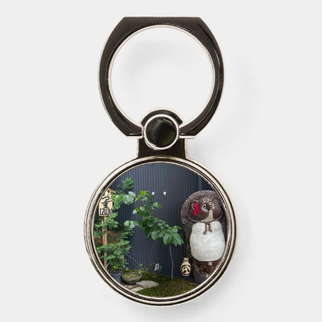 Funny statue for your phone ring stand (Front)