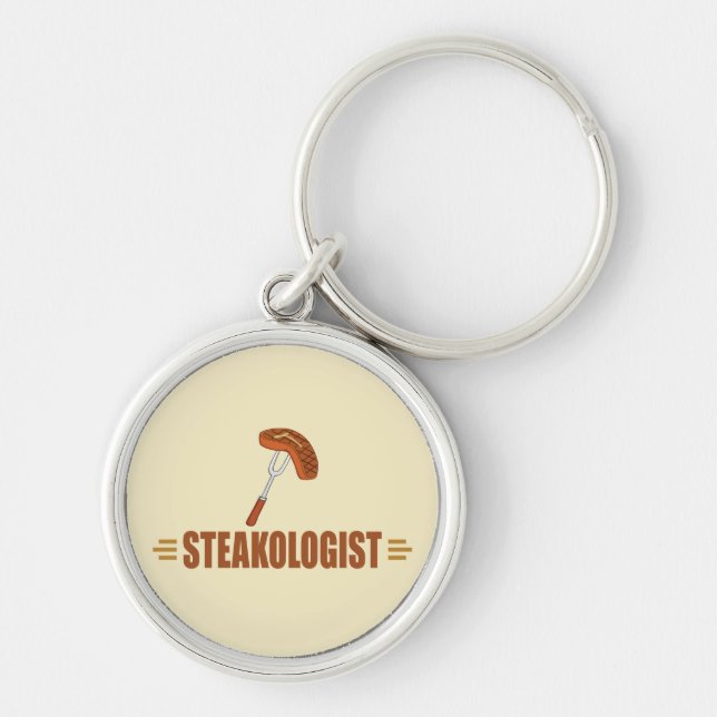 Funny Steak Keychain (Front)