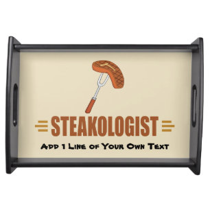 Funny Steak Serving Tray