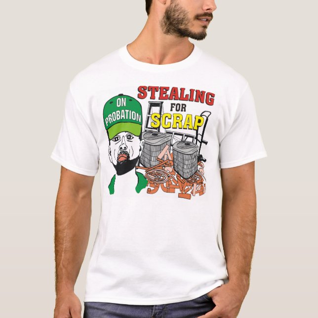 Funny Stealing for Scrap Men's T Shirt (Front)