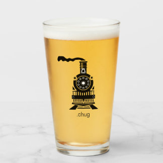 Funny Steam Engine Train & Locomotive Lovers Glass