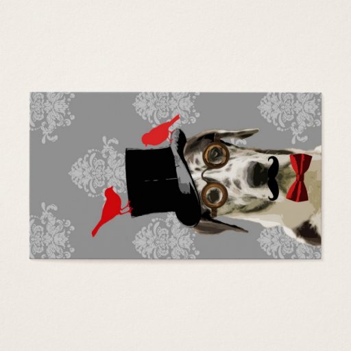 Customizable Funny steampunk dog business cards