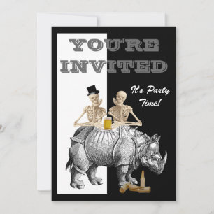 Funny Steampunk gothic Invitation