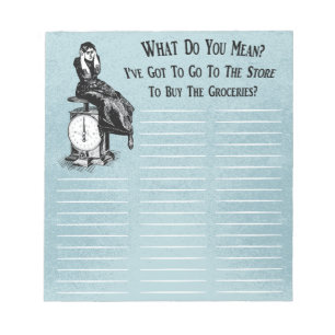 Funny Steampunk Shopping List Notepad