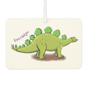 Funny stegosaurus dinosaur cartoon air freshener
