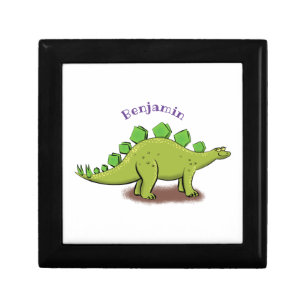 Funny stegosaurus dinosaur cartoon gift box