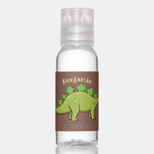 Funny stegosaurus dinosaur cartoon hand sanitizer