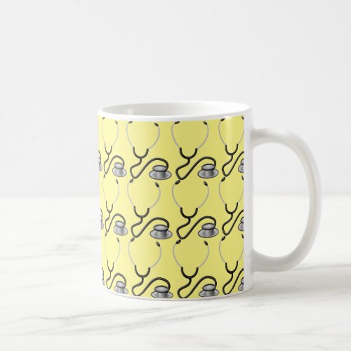 Funny stethoscope for doctor coffee mug