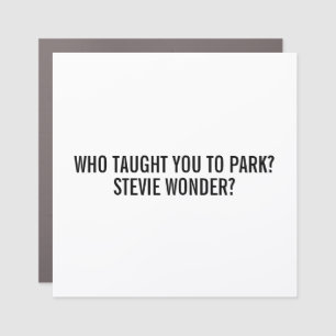 Funny Stevie Passive Aggressive Parking Ticket Car Magnet