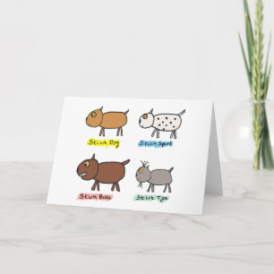 Funny Stick Dogs Card