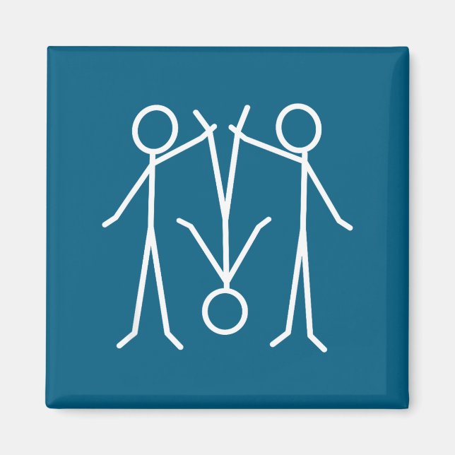 Funny Stick Figure  Magnet (Front)