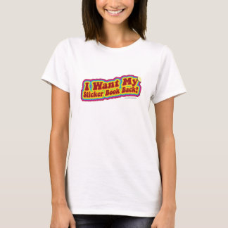 Funny Sticker Book Childhood Nostalgia Saying T-Shirt