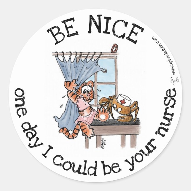 Funny sticker for nurse week (Front)