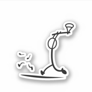 I'm Only Talking to My Dog today - Funny Stickman Sticker