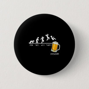 Funny Stickman Jumping Beer Days Of Week Friday Dr Button