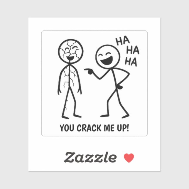 Funny Stickman Sticker (Sheet)