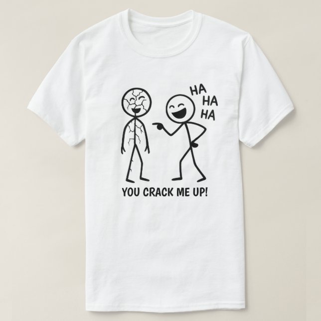 Funny Stickman Unisex T-Shirt (Design Front)