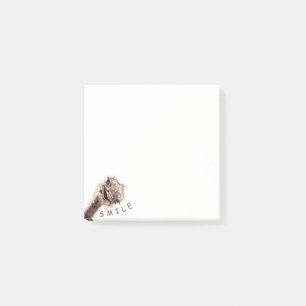 Funny Sticky Notes Happy Ostrich Smile - Your Text
