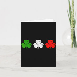 Funny Still Italian Shamrocks St Patricks Day Men Card