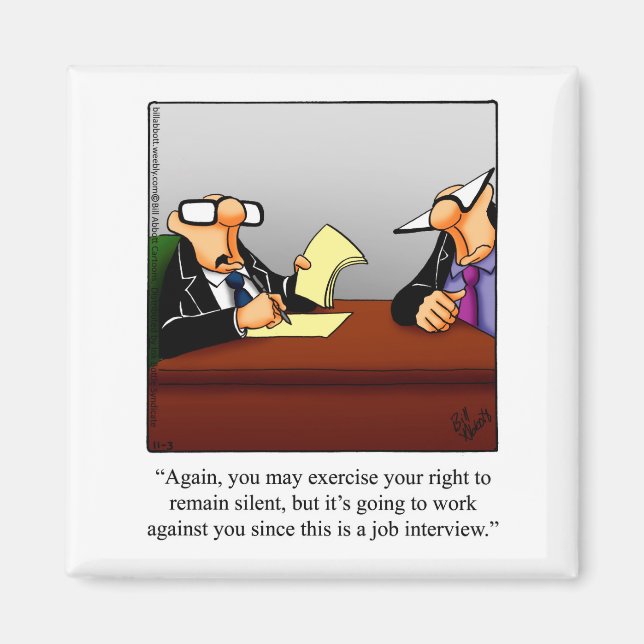 Funny Stocking Stuffer Business Humor Magnet (Front)
