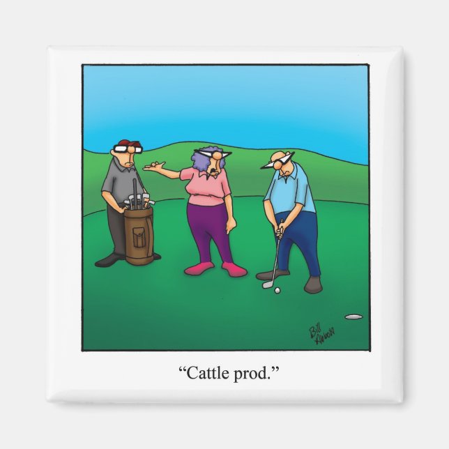 Funny Stocking Stuffer Golf Humor Magnet (Front)