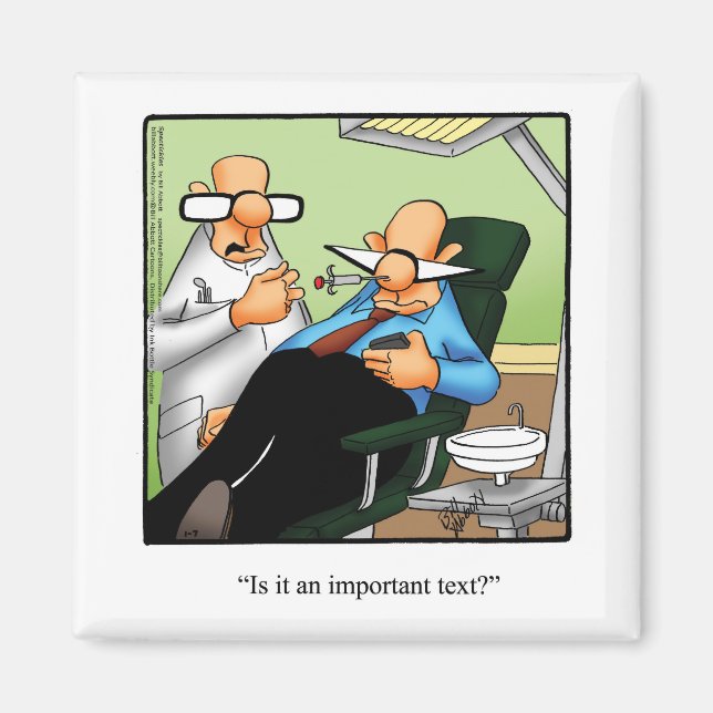 Funny Stocking Stuffer Texting Humor Magnet (Front)