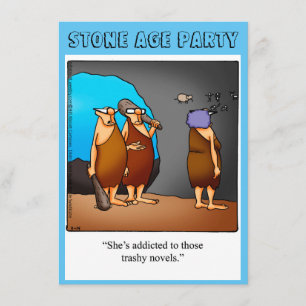 Funny Stone Age Party Invitations