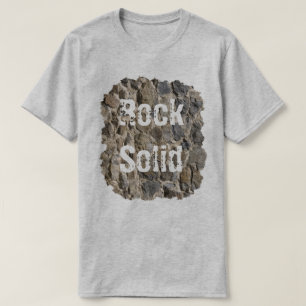 Funny Stone Wall Rock Solid T-Shirt