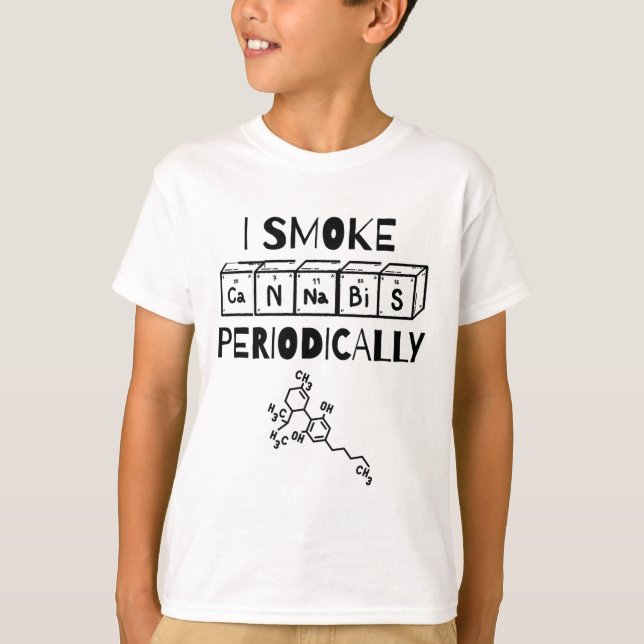 Funny Stoner Day Periodic Table Science Thc  T-Shirt (Front)