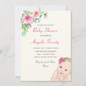 Funny Stork Baby Shower Invitation - I'm Coming (Front)
