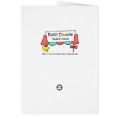 Funny Stork carrying baby cartoon (Back)