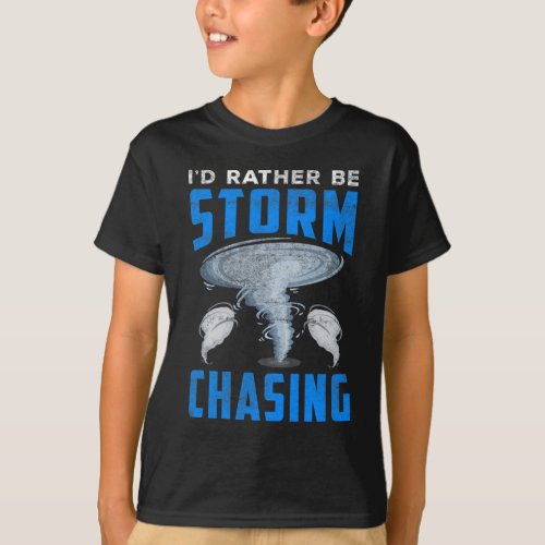 Funny Storm Chasing Meteorology Tornado Fan T_Shirt