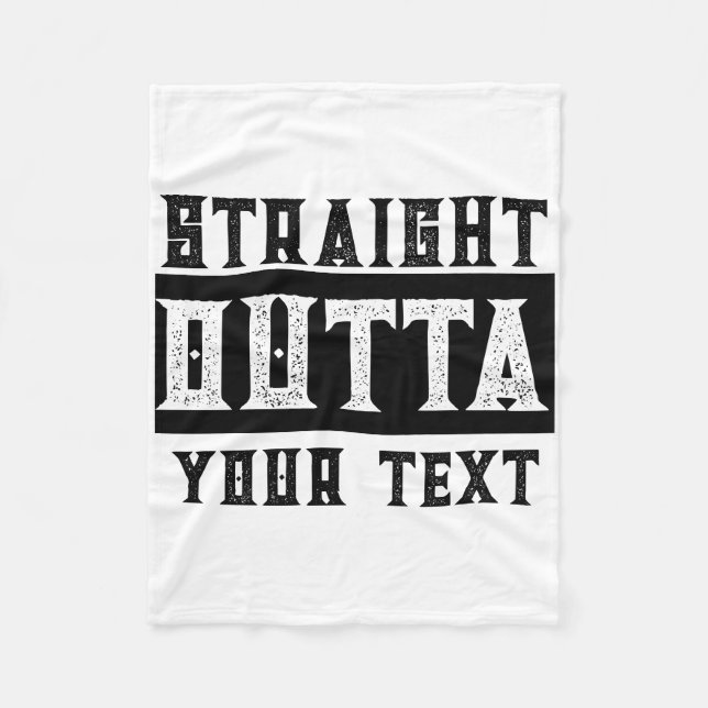 Funny 'Straight Outta Your Text' Fleece Blanket (Front)