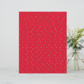 Funny strawberry background red (Standing Front)