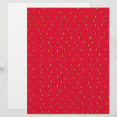 Funny strawberry background red (Front/Back)