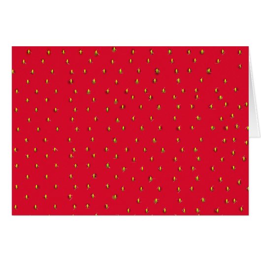 Funny strawberry background red cards (Front Horizontal)