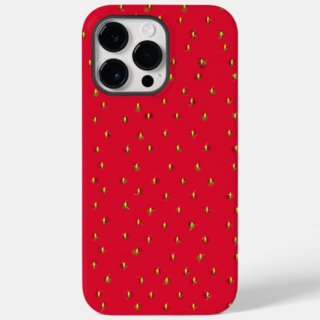 Funny strawberry background red Case-Mate iPhone case (Back)