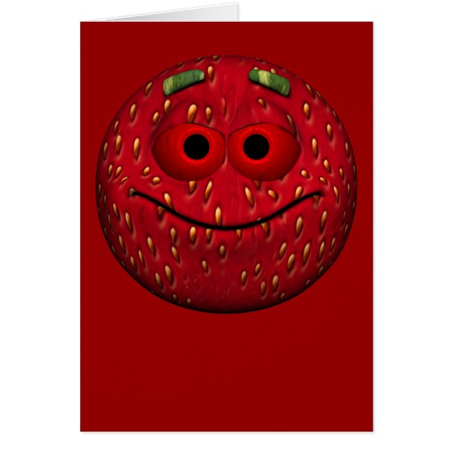 Funny Strawberry Cards (Front)